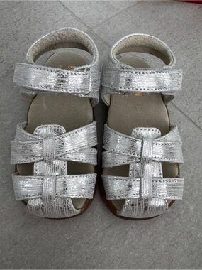 See Kai run silver girls sandals